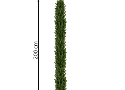 Kerstslinger | Guirlande | Kerstdecoratie | 2 m | Donkergroen