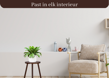 Springos Plantentafel | Plantenstandaard | 35 cm | Donkerbruin