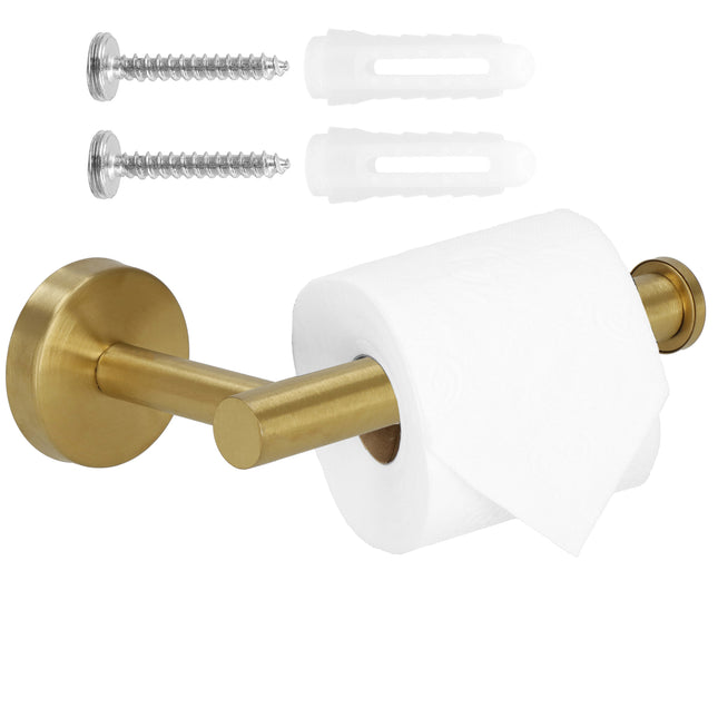 WC Rolhouder - Toiletrolhouder - RVS - Badkamer - Accessoire -  Goud
