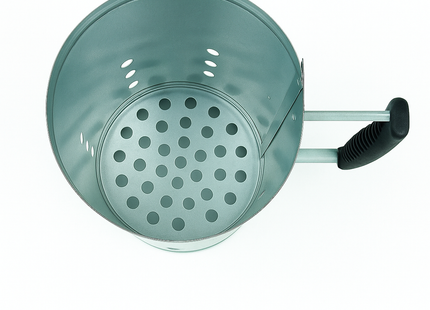 Houtskoolstarter - Brikettenstarter - BBQ snelstarter - Barbecue aanwakkeren - Briketten starter - BBQ starter - Barbeque - RVS - 17 x 27,5 cm - Zilver