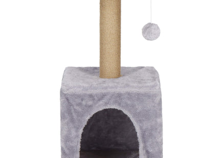 Krabpaal - 3 Etages - Voor Katten - Meubelbescherming - 31X31X62 cm - Grijs