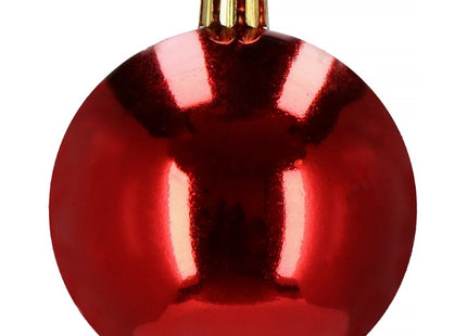 Kerstballen | 12 Stuks | 6 cm | Rood