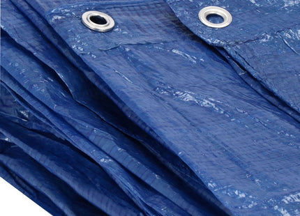 Afdekzeil | Dekzeil | Zeildoek | Waterdicht | PVC | 6 x 9 m | 60 g/m2 | Blauw