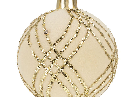 Kerstballen | 9 Stuks | 7 cm | Goud | Velours