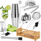 Cocktail Set | 14-Delige Cocktail Shaker Set | RVS | Zilverkleurig