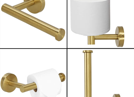 WC Rolhouder - Toiletrolhouder - RVS - Badkamer - Accessoire -  Goud