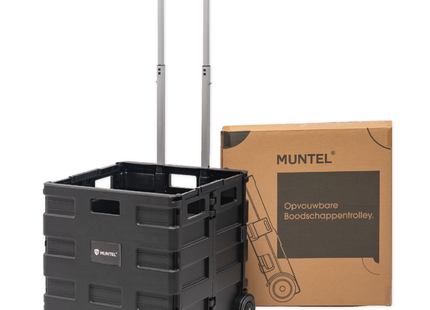 Boodschappentrolley - Boodschappenkrat - Met Twee Wielen - Inklapbaar - 50 L