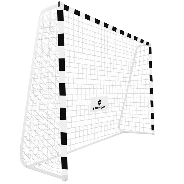 Voetbaldoel | Staal | Voetbal | Trainen | 300x200 cm | Zwart/Wit