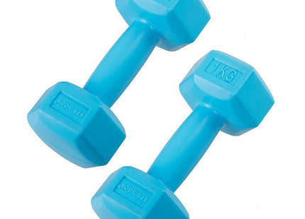 Dumbbell Set - 1 KG - Blauw - Oefengewichten