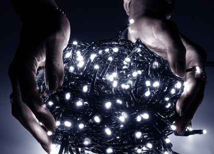 Kerstverlichting | 27,5 m | 500 LED | Koud Wit | 8 Lichtfuncties