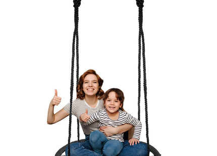 Nestschommel | Kinderschommel | Ø100 CM | Max 180 KG | Zwart