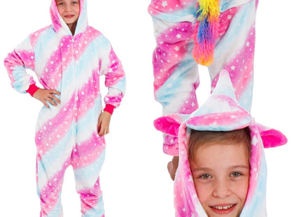 Onesie Kinderen | Eenhoorn | Maat 130/140 | Multicolor