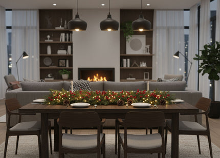 Kerstslinger | Guirlande | Kerstdecoratie | 2 m | Donkergroen