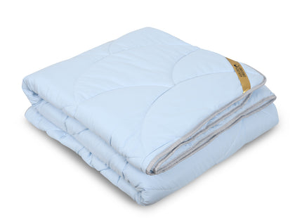 2-in-1 Dekbed - 160 x 200 cm - Blauw- Dekbed zonder overtrek - Anti Allergie & Ademend - All Year Dekbed - Zomerdekbed & Winterdekbed