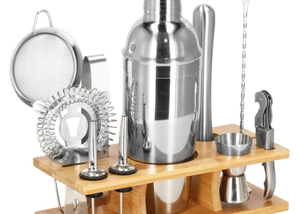 Cocktail Set | 11-Delige Cocktail Shaker Set | RVS | Zilverkleurig