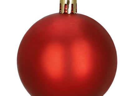 Kerstballen | 37 Stuks | 7/13 cm | Rood | Goud | Parelmoer