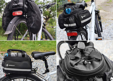 Fietstas - Bagagedrager - Polyester - Polyurethaan - 8 L - Zwart