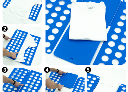 Muntel® Kleding Vouwplank - Kledingvouwer - Opvouwplank - Vouwhulp - Blauw
