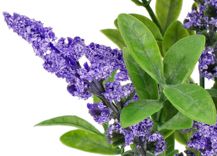 Kunstbloem - Kunstplanten - Lavendel - Inclusief Pot - Paars - Decoratief - 26 cm