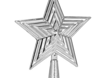 Kerstboom Piek | Ster | 18 cm | Zilver