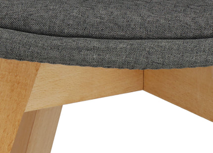 Scandinavische Stoel - Gestoffeerd -  Grijs - Woonkamer - Keuken - Eetkamer - Interieur