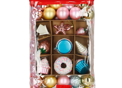 Kerstballen | 69 Stuks | Veelkleurig  | Ornamenten