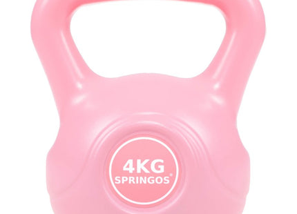 PVC Kettle Bell | Kettlebell | 4 kg | Roze