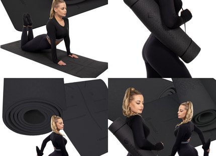 Yoga Mat | Extra Dik (6 mm) | Zwart