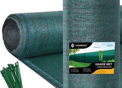 Zichtbreeknet | Zichtdoek | Privacynet | Schaduwdoek | Rol 1,5 x 10 m | 95 % Schaduw | 185g/m² | Groen