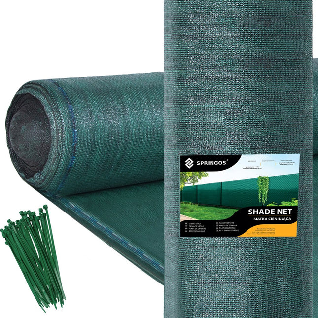 Zichtbreeknet | Zichtdoek | Privacynet | Schaduwdoek | Rol 1,5 x 10 m | 95 % Schaduw | 185g/m² | Groen