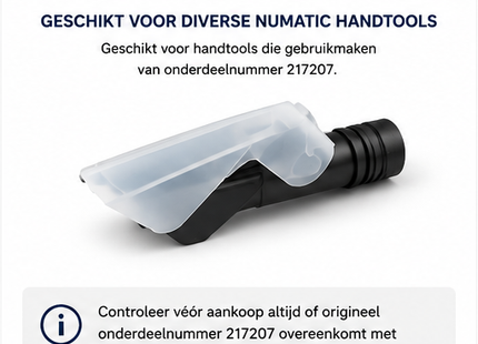 SQOON® Kap Handtool geschikt voor Numatic – Vervanger voor 217207