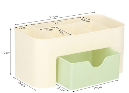 Make Up Organizer | Meerdere vakken | Lade Kast | Licht Groen