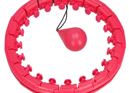 Hoelahoep - Hoepel - Fitness - Verstelbaar - Cardiotraining - Massage - Roze