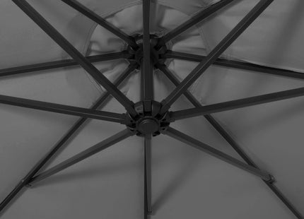 Parasol | LED | Parasols | Kantelbaar | Met Ventilatie | Grafiet | Ø300 cm