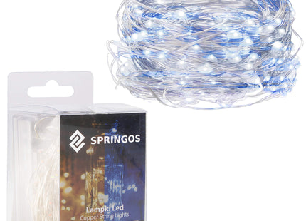 Kerstboomverlichting - 100 LED - Microdraden - 9.9 M - Koel Wit/Blauw