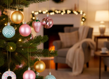 Kerstballen | 69 Stuks | Veelkleurig  | Ornamenten
