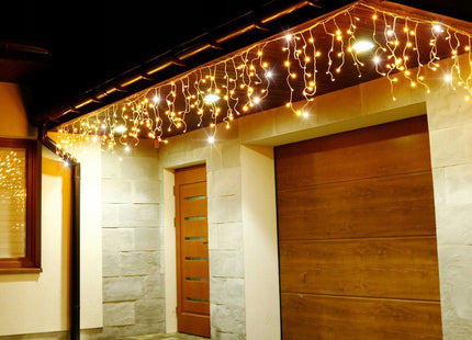 IJspegel Verlichting | 12 m + 2.5 m Snoer | 300 LED | Flash | Koppelbaar | Warm Wit
