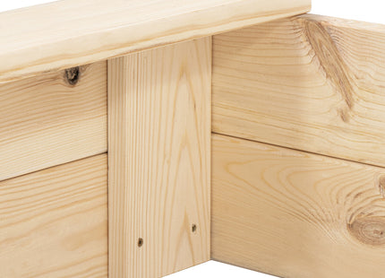 Zandbak - Met Bank - Inclusief Gronddoek - 120 x 120 CMv