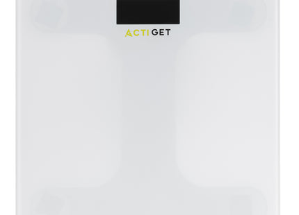 Weegschaal - Badkamerweegschaal - Bluetooth - Met Display - Elektronisch - Gehard Glas - 180 KG - 400 lbs - App - 30 x 30 x 2 cm - Zwart