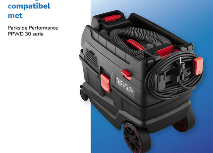 SQOON® Serviceset geschikt voor Parkside PPWD 30 - Gelijk aan model: 30381494, PPVFT 30 A1 - Ideaal voor het vervangen van stofzakken en filter in nat- en droogzuigers