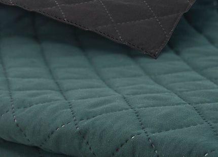 Plaid - Sprei - Groen - Dubbelzijdig - Gewatteerd - 160 x 200 Cm