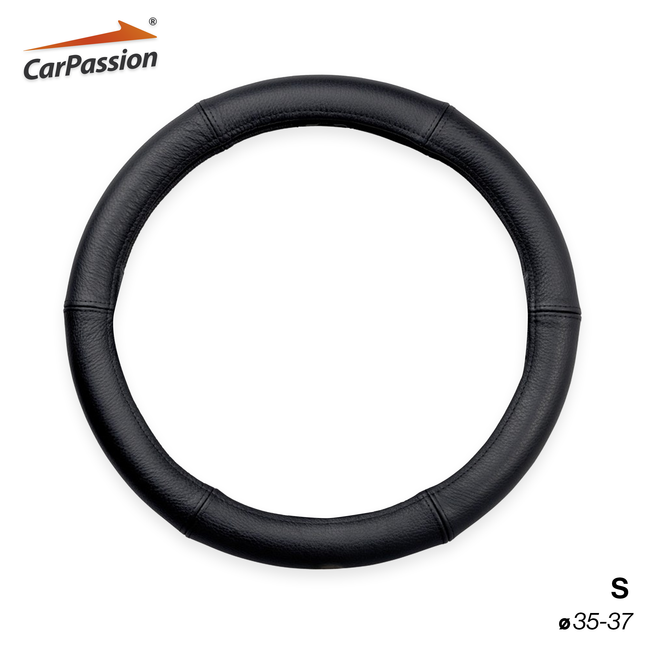 CarPassion Stuurhoes - Steering Cover - Leer - Ø 35-37 CM