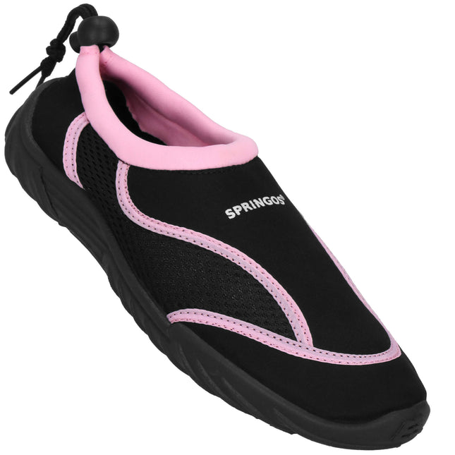 Waterschoenen - AQUA Shoes - Sneldrogend - Rubber - Unisex - Roze/Zwart - Maat 36