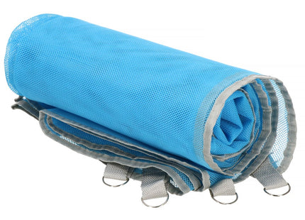 Strandmat | Strandkleed | Strandlaken | Zandvrij | 200 x 150 cm | Blauw/Grijs