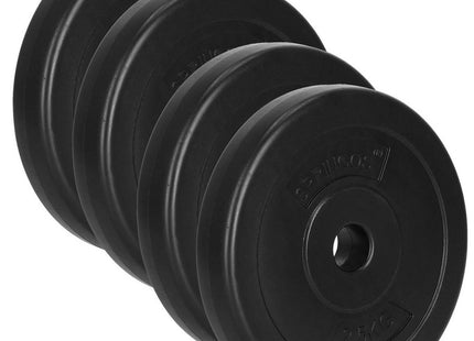 Halterschijven | 4 x 2.5 kg | Kunststof | Zwart