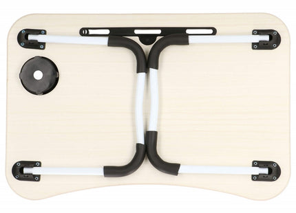 Laptoptafel | Bedtafel | Tablethouder | Laptopstandaard | 60 x 40 cm | Beige