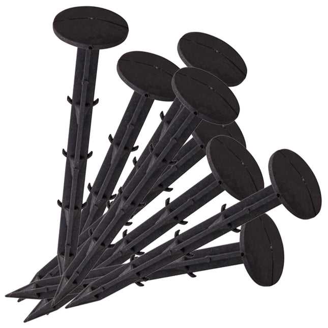 Gronddoekpennen - Bevestigingsankers - Grondanker - Polypropyleen - Zwart - 50 Stuks