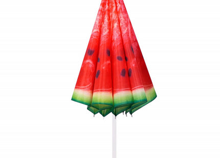 Parasol | Strand Parasol | Parasols | Opvouwbaar | Kantelbaar | 180 cm | Rood/Groen