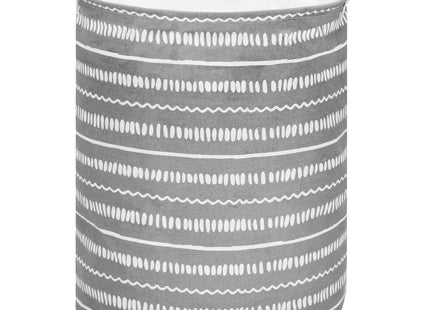 Opbergmand - Speelgoedmand - Kledingmand - Organizer - Handvatten - Grijs - Wit