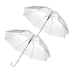 Transparante Paraplu - 2 Stuks - Doorzichtig - Voor Volwassenen - Ø 94 cm